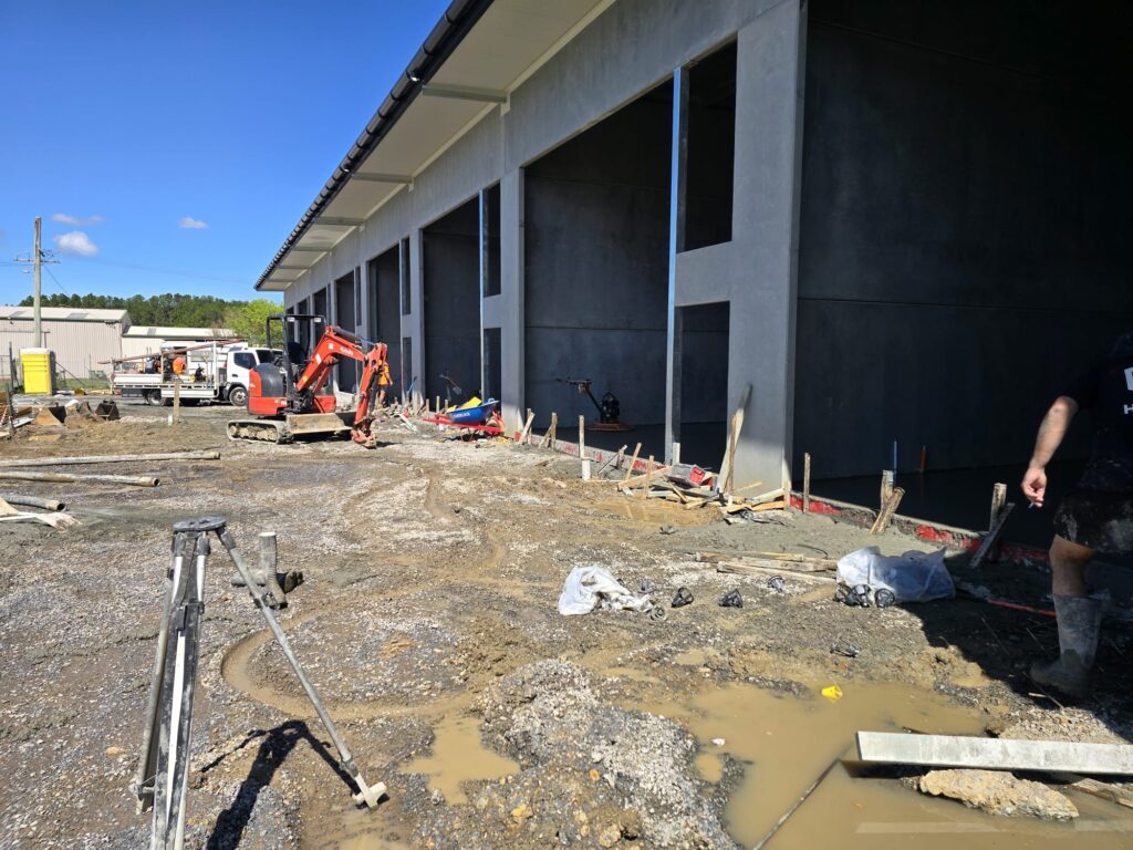 Our Crew On Site Delivering Reliable Concrete Placement Across 74.6m